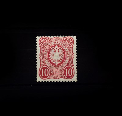 Lot 2089 - Germany: 1875 10pf Carmine (Pfennige with final e) SG 33 unmounted mint value centred slightly...