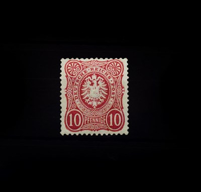 Lot 2090 - Germany: similar to the above lot, 1875 10pf Carmine (Pfennige with final e) SG 33 unmounted...