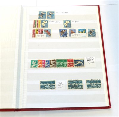 Lot 2106 - Switzerland Stock Book. A fine selection of used sets 1882 full used set .1922 Sg LN...