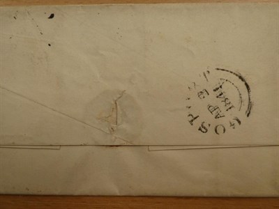 Lot 2163 - 2nd April 1841 1d Black on cover clear Gosport cds on reverse.
