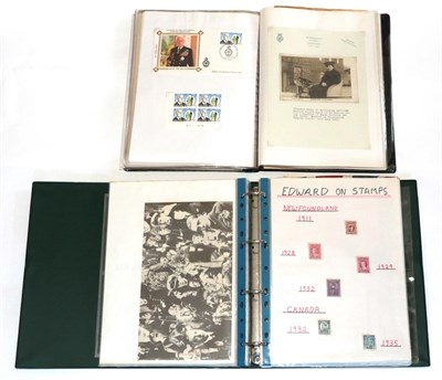 Lot 2177 - Edward VIII stamps and cards/Lord Mountbatten Albums. Interesting covers covering this reign...