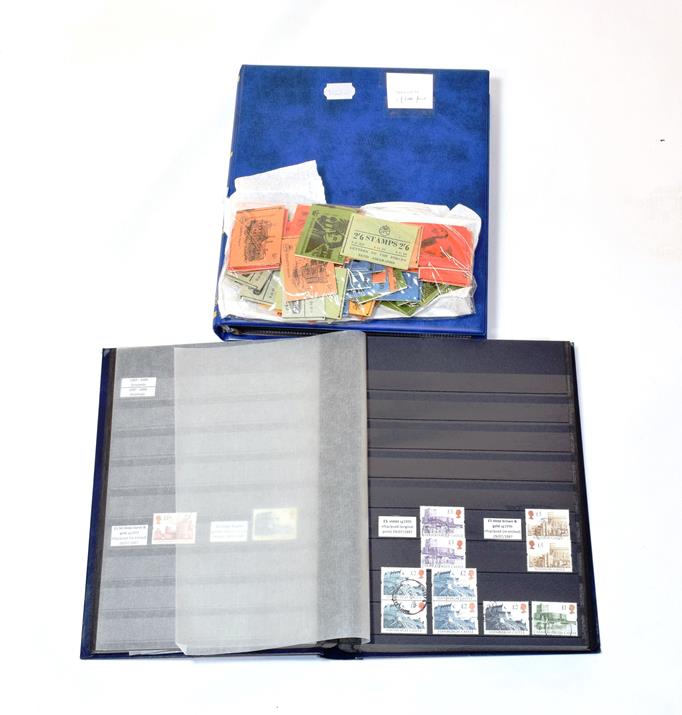 Lot 2250 - Stock book of Castle including De la Rue / Waterlow / Eschede mint and used singles and blocks. 2nd