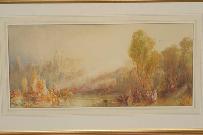 Lot 789 - Stephen Frank Wasley (1848-1934) River landscape Signed, watercolour and gouache heightened...