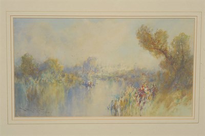 Lot 791 - Stephen Frank Wasley (1848-1934) The Thames at Windsor Signed, pencil, watercolour and gouache...