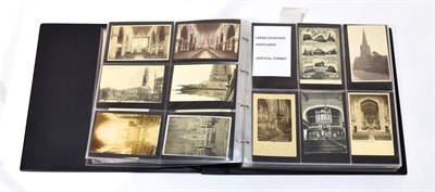 Lot 2403 - Another album containing approx. 440 cards of Leeds. Comprising Leeds Churches - many better of...