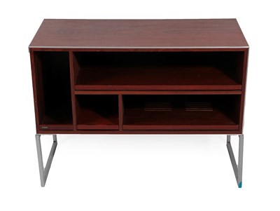 Lot 180 - A 1970's Bang & Olufsen Rosewood Effect Audio System Cabinet, with pull out shelves and...
