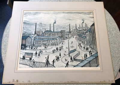 Lot 1004 - After Laurence Stephen Lowry RBA, RA (1887-1976) ''Huddersfield'' Signed, with the blindstamp...
