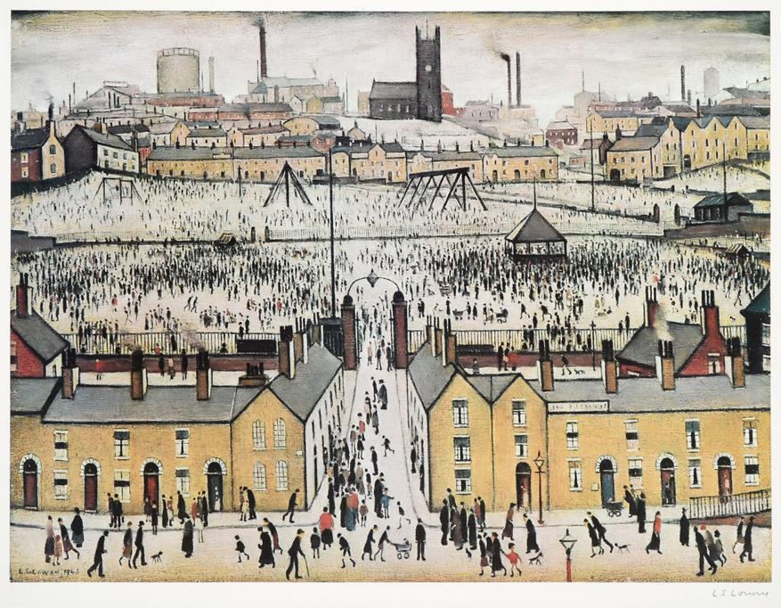 Lot 1005 - After Laurence Stephen Lowry RBA, RA (1887-1976) ''Britain at Play'' Signed, with the...