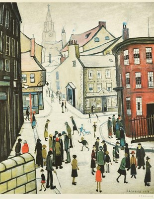 Lot 1008 - After Laurence Stephen Lowry RBA, RA (1887-1976) ''Berwick-on-Tweed'' Signed, with the...