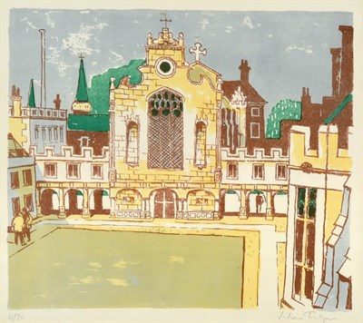 Lot 1019 - Julian Trevelyan RA (1910-1988) ''Peterhouse College'' Signed and numbered 4/70, lithograph...