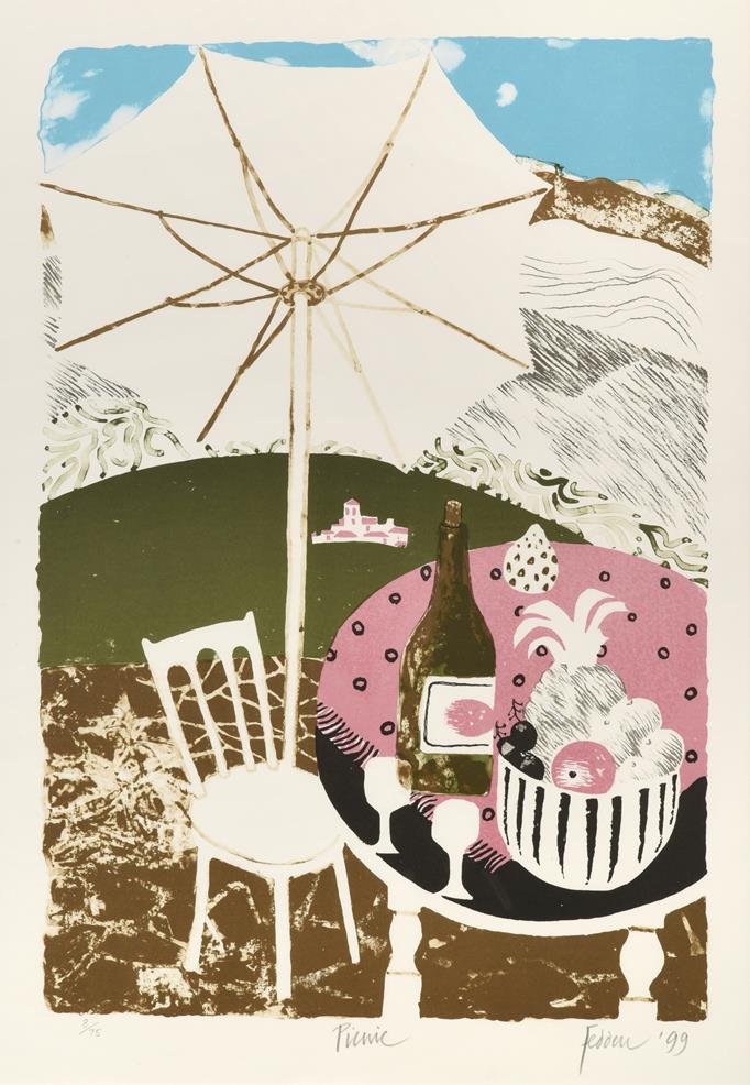 Lot 1020 - Mary Fedden OBE, RA, RWA (1915-2012) ''Picnic'' Signed, inscribed and dated (19)99, numbered...