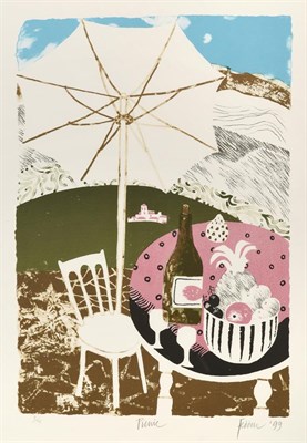 Lot 1020 - Mary Fedden OBE, RA, RWA (1915-2012) ''Picnic'' Signed, inscribed and dated (19)99, numbered...