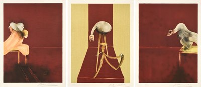 Lot 1028 - Francis Bacon (1909-1992) ''Second Version, Triptych'' Each signed and inscribed E.A,...