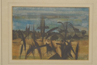 Lot 820 - Alan Reynolds (b.1926) Sheaves of corn and other vegetation Signed and indistinctly dated, possibly