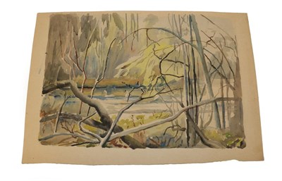 Lot 1036 - Edith Lawrence (1890-1973) ''Moissons, France'' Signed and inscribed verso, watercolour,...