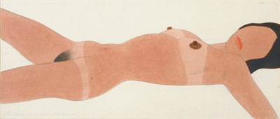 Lot 822 - Tom Wesselmann (1931-2004) American Study of a female nude Signed and dated (19)71, inscribed...