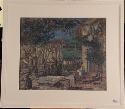 Lot 1070 - Ethel Harriet Elder (fl.1896-1915) ''Hotel Liautaud, Cassis'' Oil on canvas, 43cm by 51cm...
