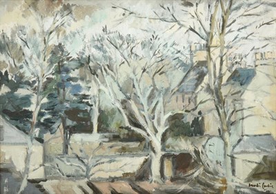 Lot 1073 - Robert Hardie Condie (1898-1981)  ''Gardens in Morning Light'' Signed, inscribed verso, oil on...