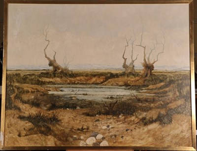 Lot 1087 - John Ridgewell (1937-2004) ''Old Pond III'' Signed, inscribed verso, oil on canvas, 70cm by 89.5cm