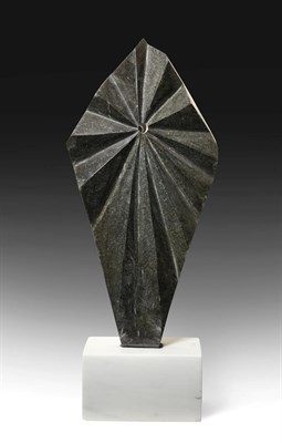 Lot 1119 - Darren Yeadon (b.1970) ''Star''  Signed, Preselli Bluestone on a Carrara marble base, 82cm high...