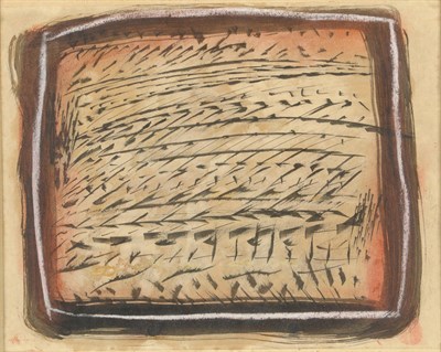 Lot 830 - Tony O'Malley HRHA (1913-2002) Abstract study Pen, ink and gouache, 20cm by 26cm