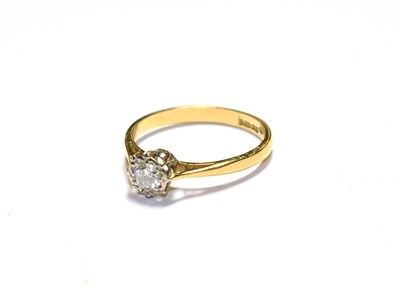 Lot 59 - An 18 carat gold diamond solitaire ring, estimated diamond weight 0.25 carat approximately,...