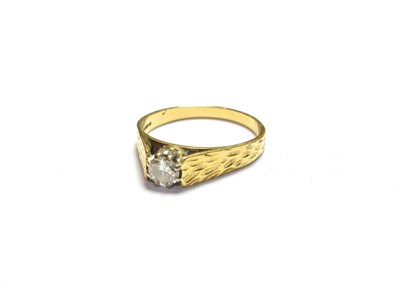 Lot 79 - An 18 carat gold diamond solitaire ring, finger size Q