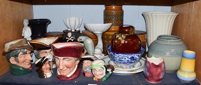 Lot 89 - Various Royal Doulton character jugs, large size and miniatures; a Carltonware 'Rouge Royale'...