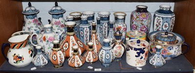 Lot 106 - A collection of Losol ware vases, jugs and biscuit barrels all in various patterns and sizes