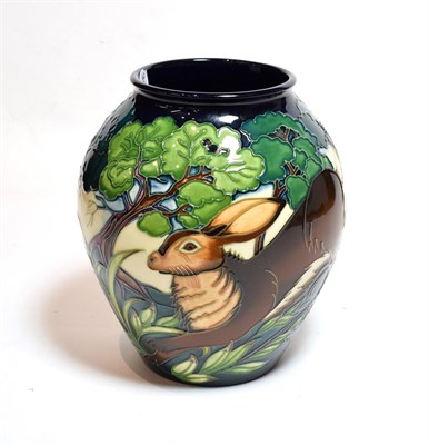 Lot 127 - A Moorcroft pottery ''Flanders Moss'' pattern vase by Phillip Gibson, number 214/250, with...