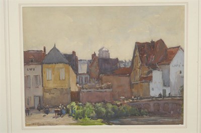 Lot 845 - Frederick (Fred) Lawson (1888-1968) "Picquierny, France" Signed and dated 1916, inscribed...