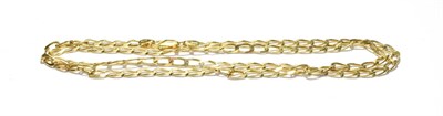 Lot 172 - A curb link chain, stamped '750', length 60cm