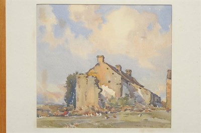 Lot 849 - Frederick (Fred) Lawson (1888-1968) Dales farmstead Signed, pencil and watercolour, 24.5cm by 27cm