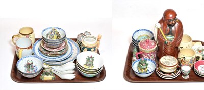 Lot 226 - Assorted Chinese and Japanese pottery and porcelain, 20th century in date, including dishes, bowls