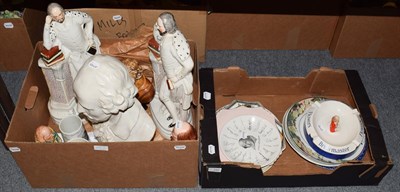 Lot 292 - A collection of William Shakespeare related items including two 19th century Staffordshire figures