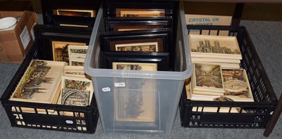 Lot 294 - A collection of Ivorex panels moulded in relief with landscape, interior, portrait and other scenes