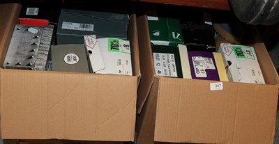 Lot 347 - Assorted sports trainers and other footwear (in two boxes)