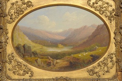 Lot 864 - Attributed to Andrew Hunt (1790-1861) "Rydal Water" Inscribed and dated 1845 verso, oil on...