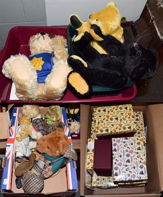Lot 363 - A collection of modern teddy bears including Steiff and Lakeland bears