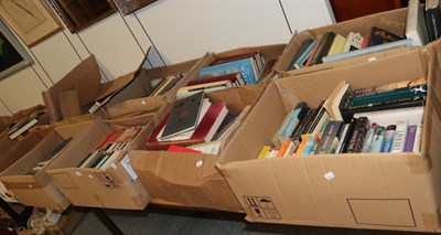 Lot 374 - Ten boxes of books on history, literature, music, art, etc.