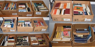 Lot 378 - Thirteen boxes of books on music, history, literature, art, etc.