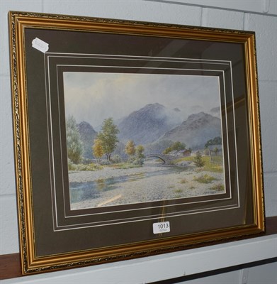 Lot 1013 - Albert Rosser (1899-1995) Grange in Borrowdale, signed, watercolour, 25.5cm by 35.5cm by