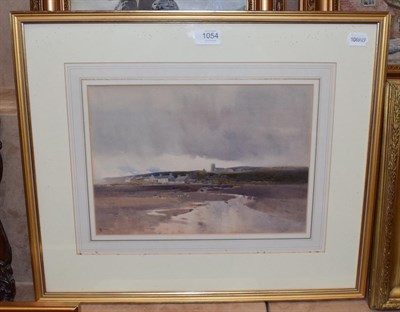 Lot 1054 - Arthur Tucker, On an estuary, signed watercolour, 25cm by 35cm