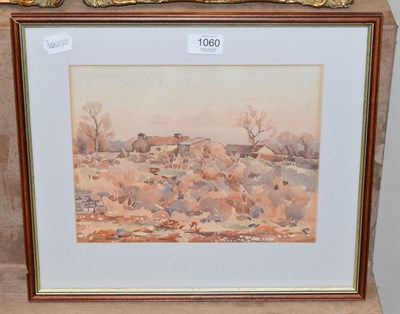 Lot 1060 - Fred Lawson (1888-1968), Yorkshire landscape, signed watercolour, 21.5cm by 27.5cm