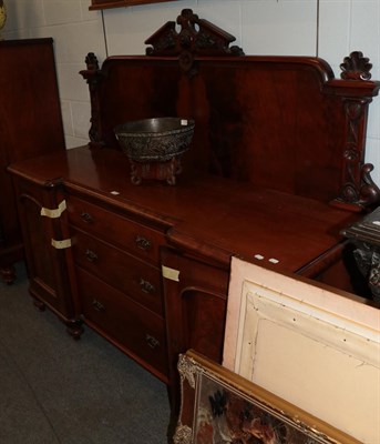 Lot 1231 - Victorian mahogany sideboard, 174cm by 56cm by 160cm high