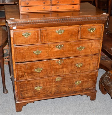 Lot 1287 - An 18th century four-height chest of drawers, 96cm by 52cm by 102cm high