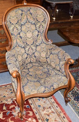 Lot 1326 - A Victorian mahogany framed chair