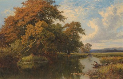 Lot 900 - Walter Wallor Caffyn (fl.1876-d.1898) River landscape Signed and dated (18)70, oil on canvas,...