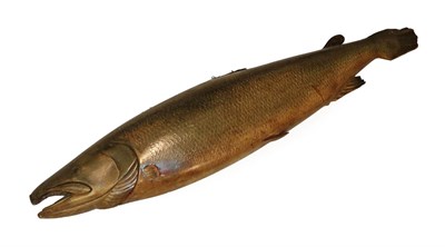 Lot 2138 - Sporting/Fishing: A Large Carved Wooden Model of a Salmon, by P.D. Malloch of Perth, Scotland,...