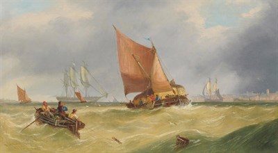 Lot 920 - Attributed to John Callow (1822-1878) "A Breeze on the Thames"  Bears a signature and the date...